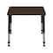 Regency Adjustable Height Classroom School Desk, 26 in W X Wood, Metal, Neo Walnut RSD18526NW - alternate 2