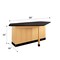 Diversified Spaces Workstation, Oak, Wood Frame, 88 in W, Red 2944KF - alternate 3