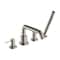 Hansgrohe Tecturis S 4-Hole Roman Tub Set Trim with 1.75 Handshower in Brushed Nickel 73442821 - alternate 1