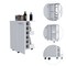 Homeroots White Rolling Bar Cart With Wine Storage 477702 - alternate 2