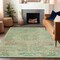 Homeroots 8' X 10' Sage And Copper Medallion Washable Indoor Outdoor Area Rug 615737 - alternate 2