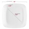 Smarty Had A Party 10" Solid White Flat Rounded Square Disposable Plastic Dinner Plates (120 Plates), 120PK 4830WH-CASE - alternate 2