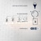 Jonathan Y Shirley 36.25" 5-Light Farmhouse Industrial Metal LED Vanity Light w/Seeded Glass Globe Shades, Chrom JYL7906A - alternate 2