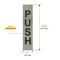 Brixwell Rectangular Push Indicator Brushed Stainless Finish Push Brushed Stainless PU4BS - alternate 3