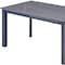 Homeroots 55" Gray Ceramic and Metal Self-Storing Leaf Extendable Dining Table 555196 - alternate 3