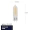 Bulbrite LED Filament, 1.8 Watt Dimmable T5 Light Bulb, Frost Finish, GY6.35Base, 2700K, 140 Lumens, 4PK 862043 - alternate 2