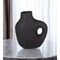 Homeroots 12" Black Aluminum Modern Abstract Table Vase 576776 - alternate 4