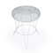 Homeroots 18" White Wire Round top End Table 488934 - alternate 3