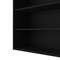 Homeroots 36" Black Wood Three Tier Wall Mounted Floating Shelf  571739 - alternate 3