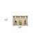 Homeroots Set of Three Ama Faux Niche 3D Peel and Stick Wall Decals, 3PK 565382 - alternate 2