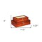 Homeroots Set of Two Brown Wood Box With Lid, 2PK 489385 - alternate 2