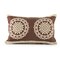 Homeroots 16" X 24" Brown and Ivory Medallion Cotton Lumbar Throw Pillow With Texture 549453 - alternate 3