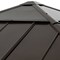 Sunjoy Outdoor Patio 9x9 ft Cedar Framed Gazebo with Brown Steel and Polycarbonate Hip Roof Hardtop A102007060 - alternate 3