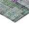 Homeroots 9' X 12' Artichoke Green Charcoal And Purple Striped Washable Indoor Outdoor Area Rug 603513 - alternate 2