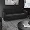 Flash Furniture HERCULES Diplomat Black LeatherSoft Sofa with Clean Line-Stitched Frame and Chrome Legs BT-827-3-BK-CHR-GG - alternate 3
