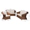 Bali & Pari Detta Natural Rattan Living Room Set 263-14484-14485-14482-ZORO - alternate 2