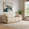 Homeroots 70in Beige And Gold Italian Leather Love Seat 551601 - alternate 5