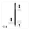 Uni-Ball Jetstream 101 Hybrid Gel Pen, Stick, Bold 1 mm, Black Ink, Black Barrel, 12PK 1768011 - alternate 4