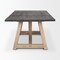 Homeroots 84" Black and Brown Solid Wood Trestle Base Dining Table 604025 - alternate 7