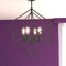 Vaxcel Rad 4-Light 23.5 in W Pewter Mid-Century Modern Geometric Cage Pendant Light, Ceiling Fixture P0187R - alternate 6