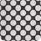 Homeroots 8' Black And Ivory Round Polka Dot Washable Indoor Outdoor Area Rug 595207 - alternate 4