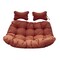 Leisuremod 2-Person Hanging Egg Chair Cushion, Weather-Resistant, Headrest & Zippered Cover ES52C-CHR - alternate 1
