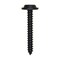 Auveco Phillips Flat Washer Head Tapping Screw #6 x 1in Black, 100PK 12952 - alternate 1