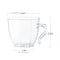 Smarty Had A Party 8 oz. Clear Square Plastic Coffee Mugs (192 Mugs), 192PK 6934C-CASE - alternate 2