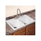 Kindred Kitchen Sink, 4-Deck Hole, 33 in OAW, 22 in OAH, 9 in OAD, Tectonite, White, Top Mounting FTW904BX - alternate 2
