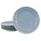 Modern Southern Home Capri 6 Piece 9 Inch Stoneware Embossed Dessert Plate Set in Blue 750120984M - alternate 1