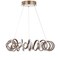 Jonathan Y Cursive 24" Adjustable Spiral Integrated LED Metal Chandelier Ceiling Light, Coffee JYL7208A - alternate 2