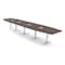 Skutchi Designs 20ft Conference Table With Power Unit | 20 Person Modular Boat Meeting Table | Harmony Series HAR-BOT-48X240-T-H3041-ESIL - alternate 1