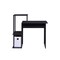 Homeroots 37" Black Computer Desk 491434 - alternate 3