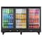 Yeego 53 inch Commercial Bar Counter 323 Cans Beverage Cooler Freestanding Fridge with LED Lighting YG-BTC-320FC-ZO - alternate 1
