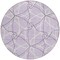Homeroots 8' Lavender And Ivory Round Geometric Washable Indoor Outdoor Area Rug 613015 - alternate 4