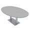 Skutchi Designs Boval Conference Table With Power Unit, 48 in W, 84 in L, Grey HAR-BOVL-48X84-DOU-U779-NA - alternate 1