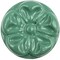 Homeroots Set of Six Green Mushroom Knob Floral Ceramic Drawer Pull Knobs, 6PK 635758 - alternate 4