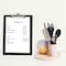 Acrimet 3 Pack Clipboard Letter Size A4 Low Profile Clip & Side Rulers, Durable Plastic - Black, 3PK 134.4 - alternate 2