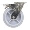Vestil Thermoplastic Rubber Swivel With Total Brake Caster 8 In. Diameter x 2 In. Width 675 lb Gray CST-E-SS-8X2TPR-SWTB - alternate 5