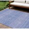Homeroots 8' X 10' Sky Blue Purple And Ivory Tribal Washable Indoor Outdoor Area Rug 582635 - alternate 1