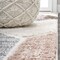 Jonathan Y Aileen Geometric Scandi Colorblock Carved High-Low Multi 2 ft. x 8 ft. Runner Rug SNT107A-28 - alternate 2