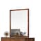 Homeroots 40" Brown Wood Framed Mounted Dresser Mirror 283799 - alternate 2