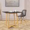 Leisuremod Dover Plastic Dining Side Chair with Wooden Legs, Transparent Black EP19TBL - alternate 3