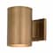 Vaxcel Chiasso 7.25-in H Warm Brass Outdoor Mid Century Modern 1 Light Outdoor Cylinder Wall Sconce, Dark Sky T0587 - alternate 1