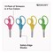 Westcott KleenEarth Rice Husk Kids Scissors, Blunt Tip, 5" Long, Straight Assorted Color Handles, 12PK 00850 - alternate 2