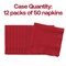 Smarty Had A Party Durable Classic Red Paper Beverage/Cocktail Napkins, 600PK 801031B-CASE - alternate 4