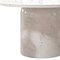 Homeroots 60" Gray and White Marble Pedestal Base Round Top Dining Table 555193 - alternate 2