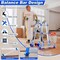 Wrightmaster 11ft Reach Aluminum Multi-Position Ladder w/ Wheels and Stabilizer Bar, 330 lbs. Load Capacity Blue ZOR-11FT-BU - alternate 2