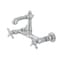 Kingston Brass Double-Handle Wall Mount Bathroom Faucet, Polished Chrome KS7251BEX - alternate 1