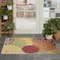 Homeroots 3' X 5' Green Orange and Red Indoor Outdoor Area Rug 521643 - alternate 5